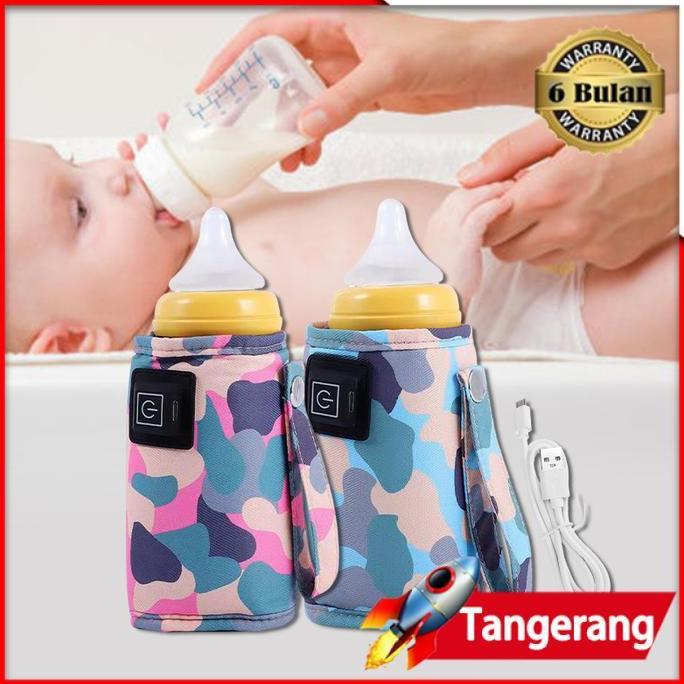 AMERZANA 1set Tas Penghangat Botol Susu Bayi / Portable Travel Cup Warmer / USB Heater Infant Feedin