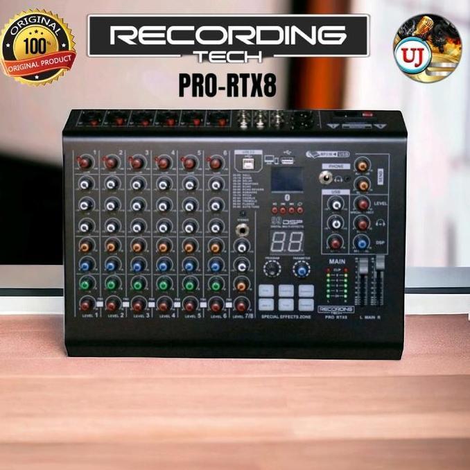 crizztophen - recording tech pro rtx8 professional audio mixer 8 channel pro-rtx8 original