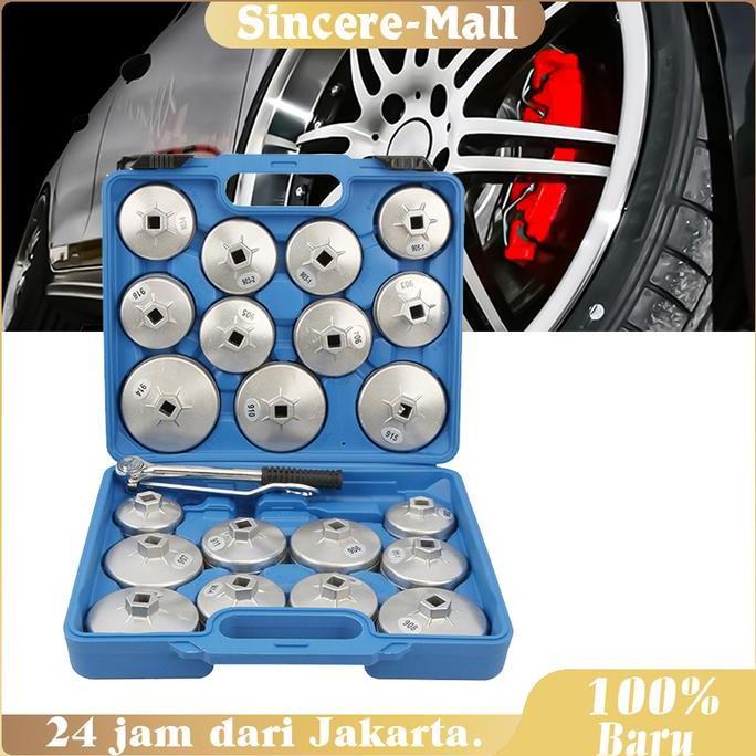 YUZABA Kunci Filter Oli Mangkok 1set Kunci Pas Pembuka Tutup Filter Oli Mobil