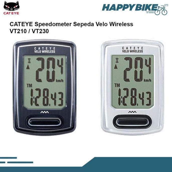 CATEYE Velo Wireless CC-VT230W Speedometer Sepeda