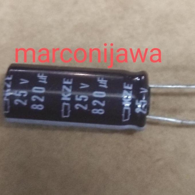 Ready kapasitor elko 820uf 25V 820uf 25Voll