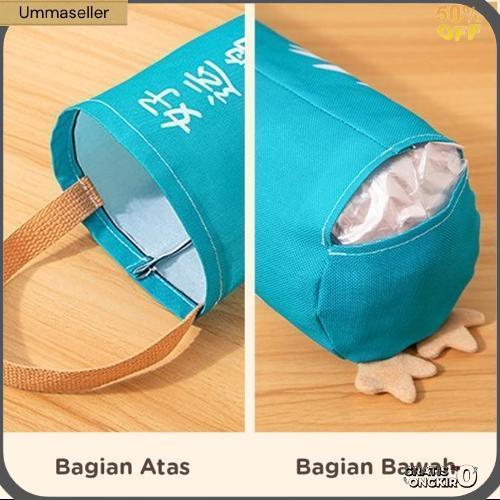 Storage Bag Gantung / Tas Organizer Penyimpanan Plastik Sampah / Keranjang Rak Dispenser Penyimpanan