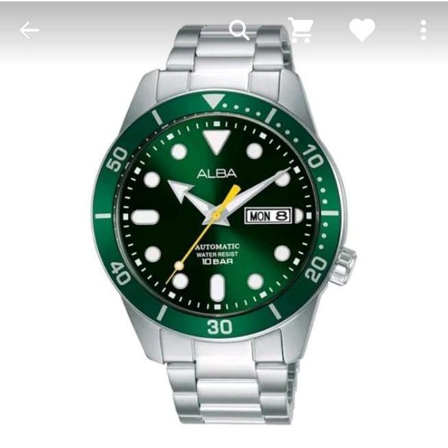 Ready  ALBA Automatic Jam Tangan Pria Rantai Silver AL4165X1 Original
