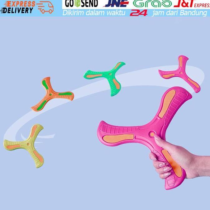 YUZABA Boomerang Lempar Mainan Anak Bumerang Asli Balik Lagi 20 Meter
