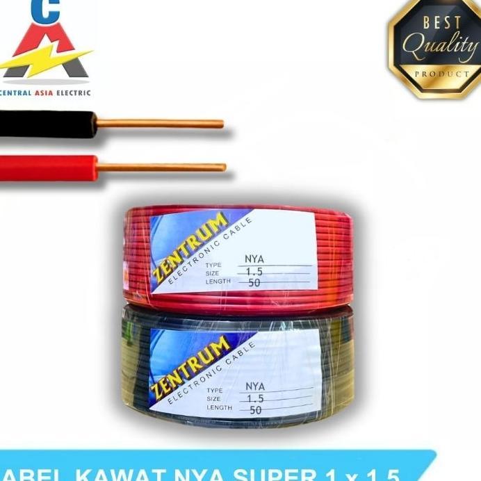 Kabel Listrik Kawat Nya Super 1 X 1.5 (40 Meter) Kawat Besar