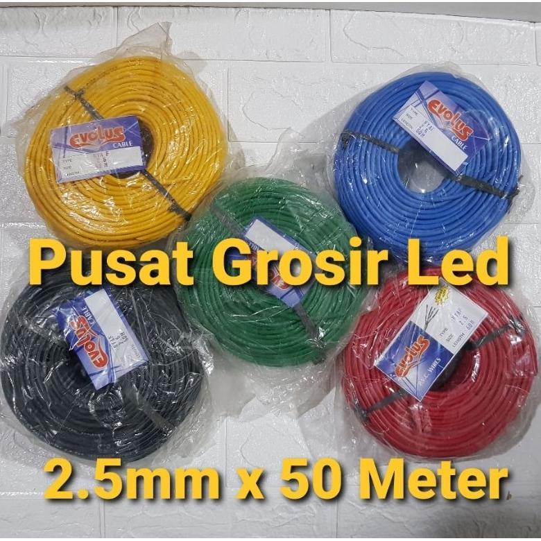 Kabel Nyaf 2,5Mm Panjang 50 Meter - Kabel Tunggal Serabut
