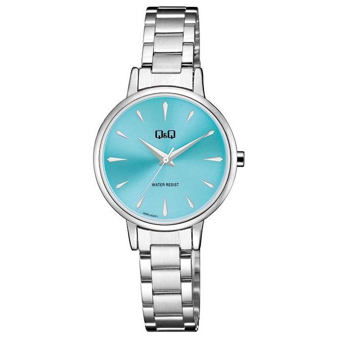 Ready  Jam Tangan Wanita Q&Q QnQ QQ Analog Rantai Silver QA56A Original