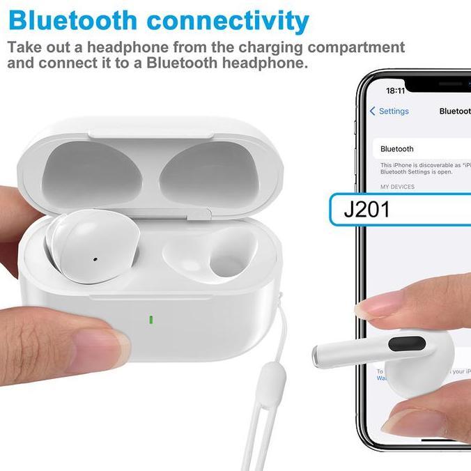 GOOJODOQ Earphone bluetooth TWS-A6 pro Earphone Nirkabel Headset Bluetooth 5.3 earphones BT Handset 