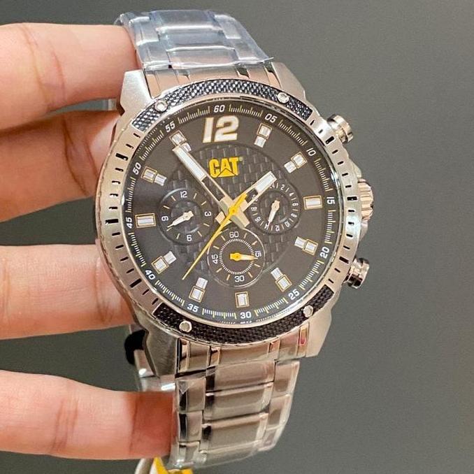 Ready  Jam Tangan Pria CATERPILAR CAT Rantai Silver CB.149.11.132 Original