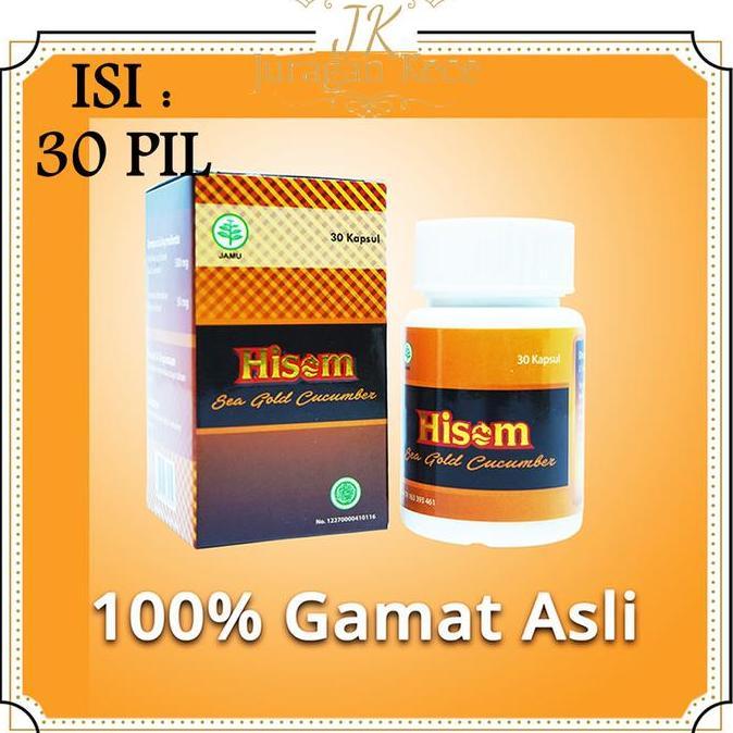 XLOGIPO Hisom Gamat Ekstrak Teripang Emas Original Asli BPOM Kolagen - 30 Pil