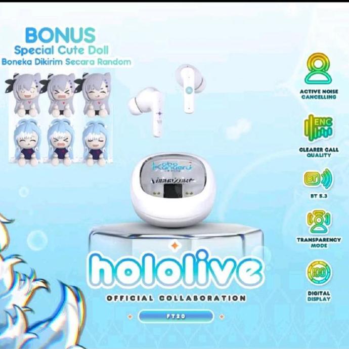 Fantech X Hololive Exclusive Collaboration TWS Groove ANC FT20 KOBO Kanaeru - TWS FANTECH Groove ANC