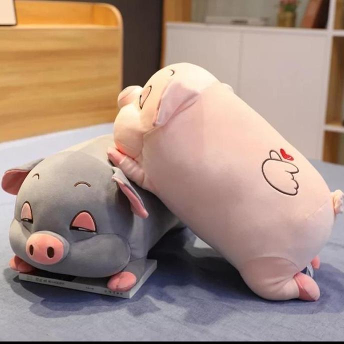 NEW BONEKA BABI IMUT CUTE PIGGY LOVE PLUSH TOY 35 CM ORI