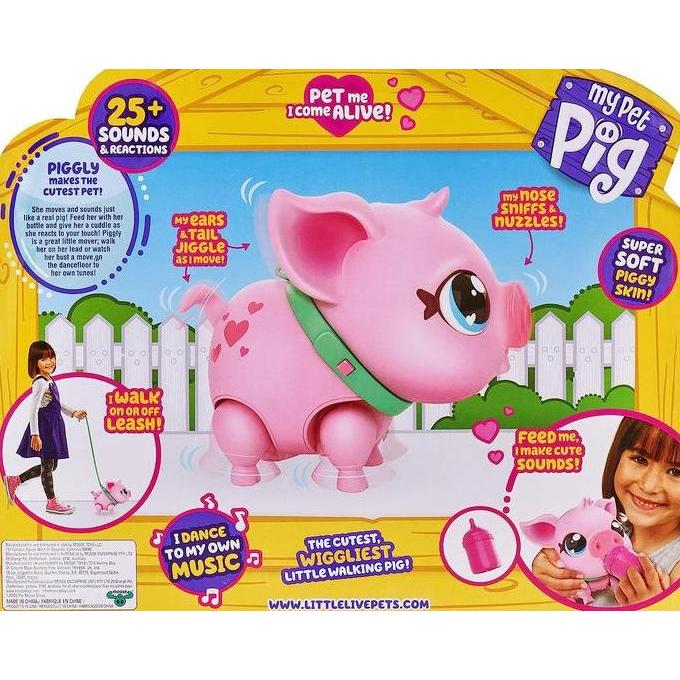 NEW LITTLE LIVE PETS MY PETS PIG PIGGLY / MAINAN BINATANG BABI ANAK BERGERAK ORI