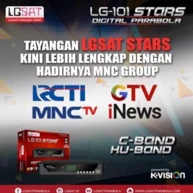 KAMPOENGREADY RECEIVER PARABOLA LGSAT STARS  STAR GARDINER OTTIMO INCLUDE VOUCHER 50RB  BY K VISION 