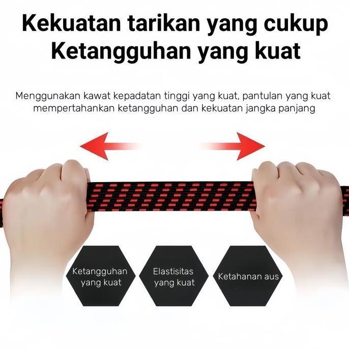 Promo Tali Bagasi Kait Pipih Gepeng Motor 1/1.8M Tali Karet Pengikat Barang  Tali Pengikat Barang Di