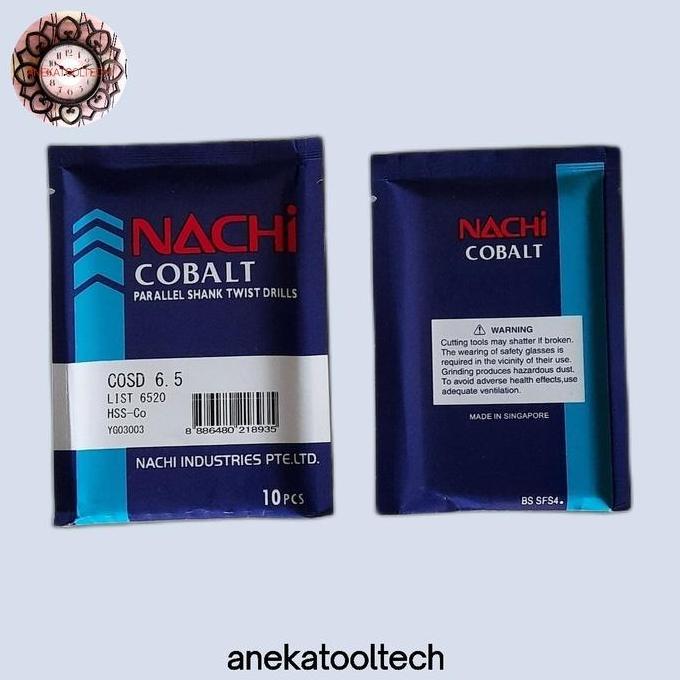 Promo Mata Bor Hss Cobalt 6,5Mm Nachi | Mata Bor Hss Co Nachi 6,5 Mm | Mata Bor Nachi 6,5Mm Hss Coba