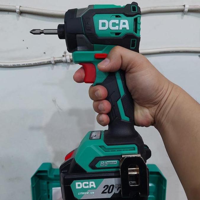 Murah Dca Adpl208 20V Impact Driver Brushless Motor Bor Obeng Cordless