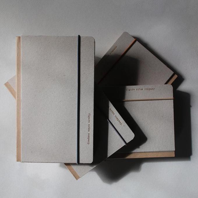 Sandyou- Rubble Book Raw Figure Notes - Recycled Notebook - Medium Size