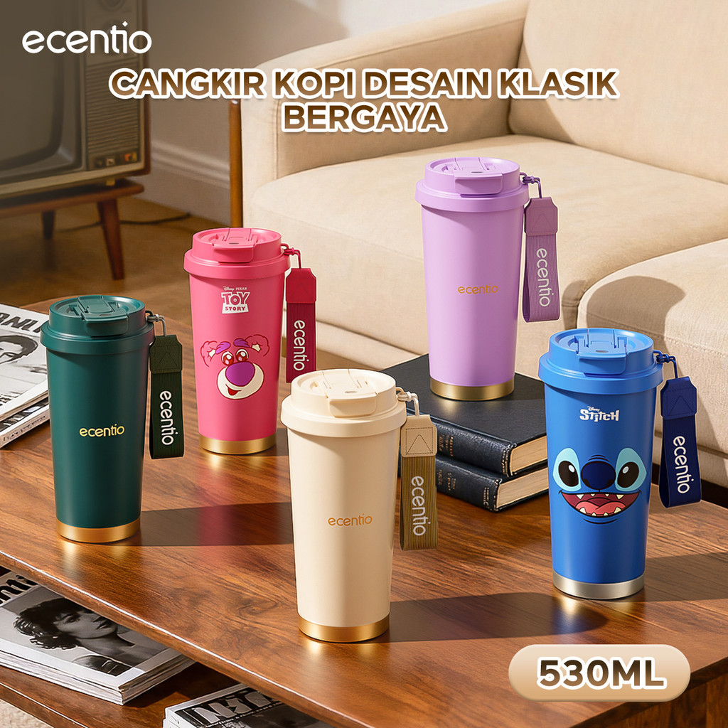 [Office Muse Series] ecentio tumbler stainless 530ml tahan panas dingin 24 jam tumbler premium quali
