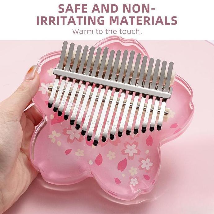 Kalimba 17/21 keys Acrylic Thumb Piano Kecapi jari Kalimba instrumen / Kalimba Alat Musik 21 keys HS