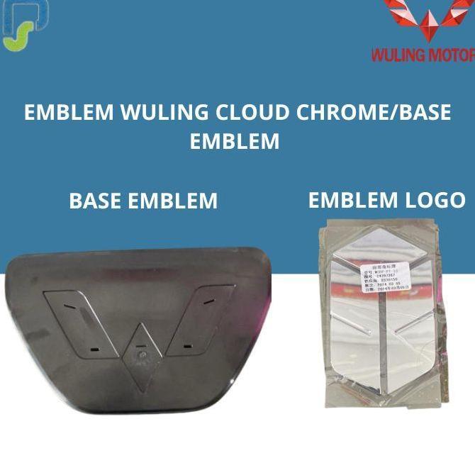 emblem wuling cloud chrome/base emblem