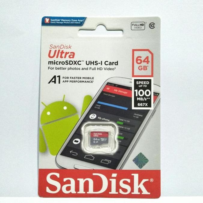 SANDISK ULTRA MICROSD 64GB CLASS 10 - MICRO SD 64 GB