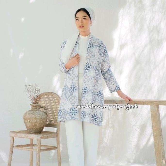 INDANA LONG OUTER/ OUTER BATIK WANITA/CARDIGAN BATIK ( Motif Batik )