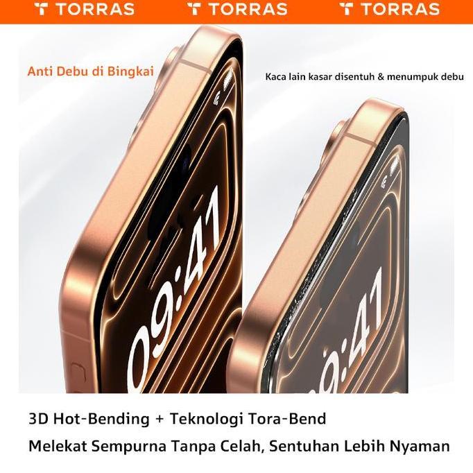 Sale Torras Ar 3D Tempered Glass Compatible For Tempered Glass Iphone 17 Pro Iphone 17 Pro Max Trans