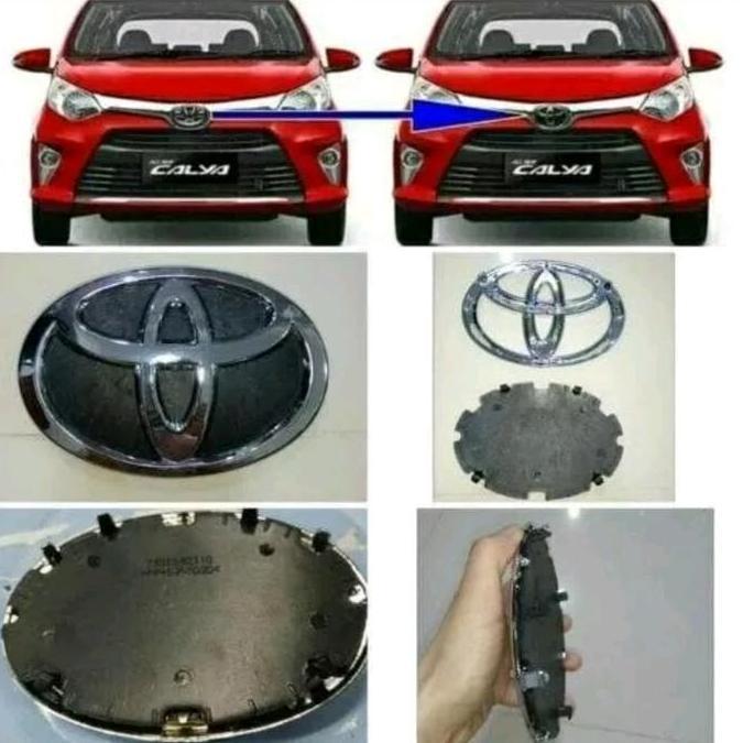 logo depan toyota calya emblem toyota depan mobil calya