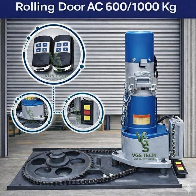 Automatic Rolling Door Ac 600 Kg Mesin Rolling Otomatis