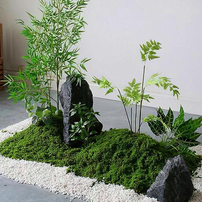 Muhfidalailatul - 100G Rumput Sintetis Aquascape Aquarium | Tawetan Tahan Lama Rumput Sintetis Aquas