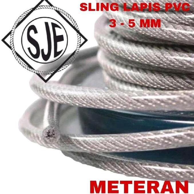 Promo Kawat Seling Galvanis 5Mm Lapis Pvc/Kawat Sling Galvanis 5Mm Lapis Pvc Cod