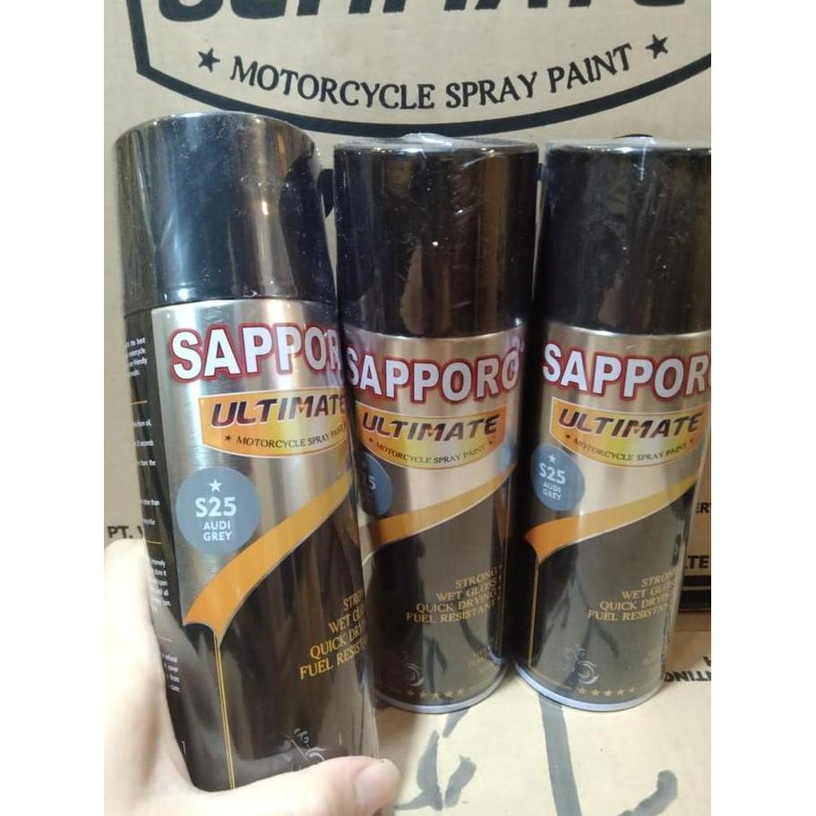 pilox sapporo ultimate S25 audi grey abu gloss glossy saporo 400ml