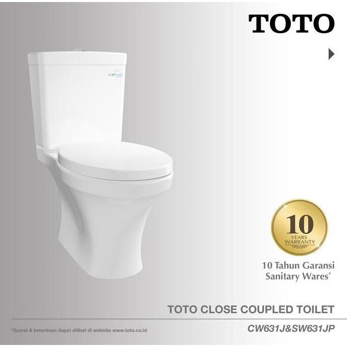 TERLARIS TOTO CLOSET CW631J/SW631JP | CLOSET DUDUK - KLOSET - KLOSET DUDUK