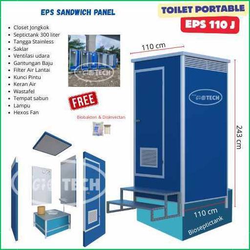 Toilet Portable Proyek Eps Sandwich Panel - Toilet Surabaya Gresik