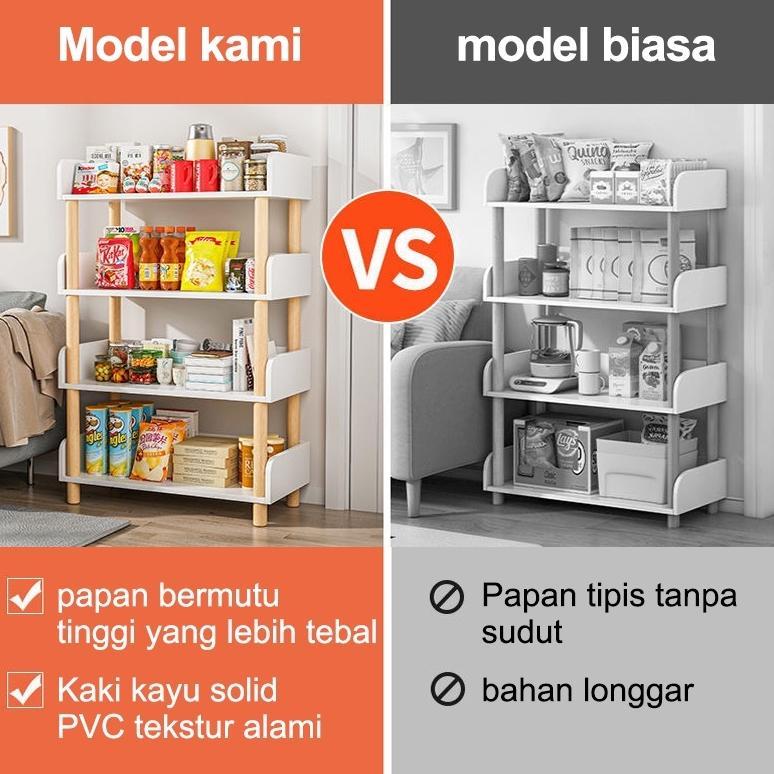 Rak Buku Kayu 6 Susun Rak Susun Kayu Rak Buku Penyimpanan Rak Susun Penyimpanan Praktis