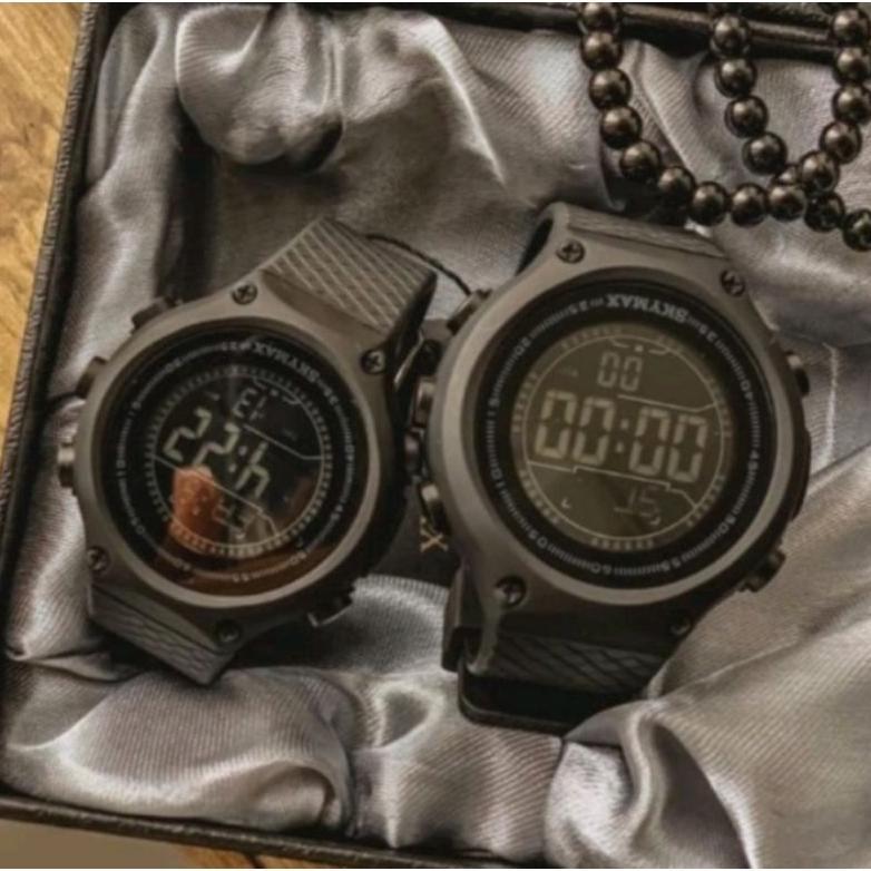 RECOMMENDED Jam Tangan Pria Dan Wanita Couple Skymax Digital Anti Air