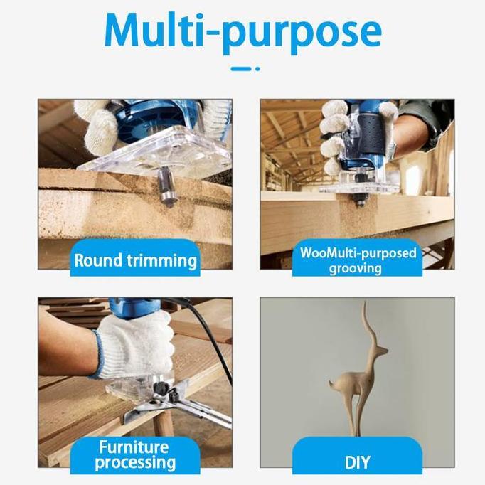Mlhy Mesin Profil Router Trimmer Kayu Cordless Baterai Lithium