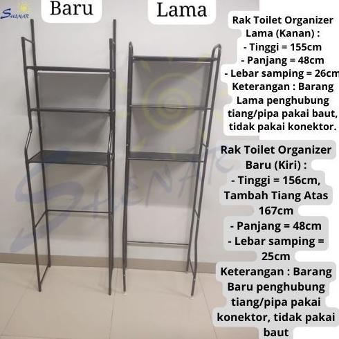Rak Toilet 3Susun Rak Toilet Besi Anti Karat Rak Toilet Kloset Duduk Rak Toilet Rak Organizer