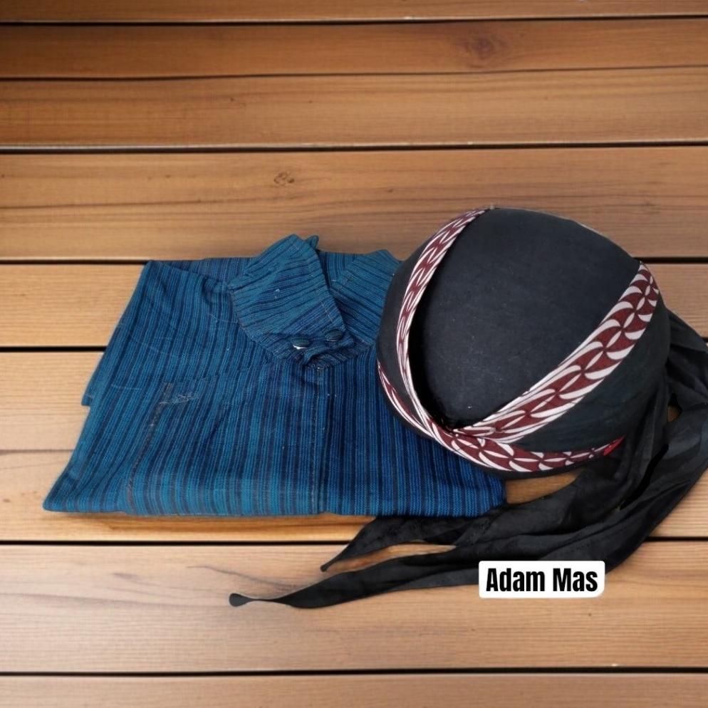 Diskon Baju Surjan Lurik Pria Dan Blangkon Jogja/Baju Jawa Pria/Baju Lurik Pria Dewasa/Blangkon Jogj