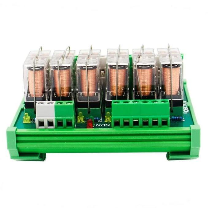 Terminal relay DPDT 6 channel Omron