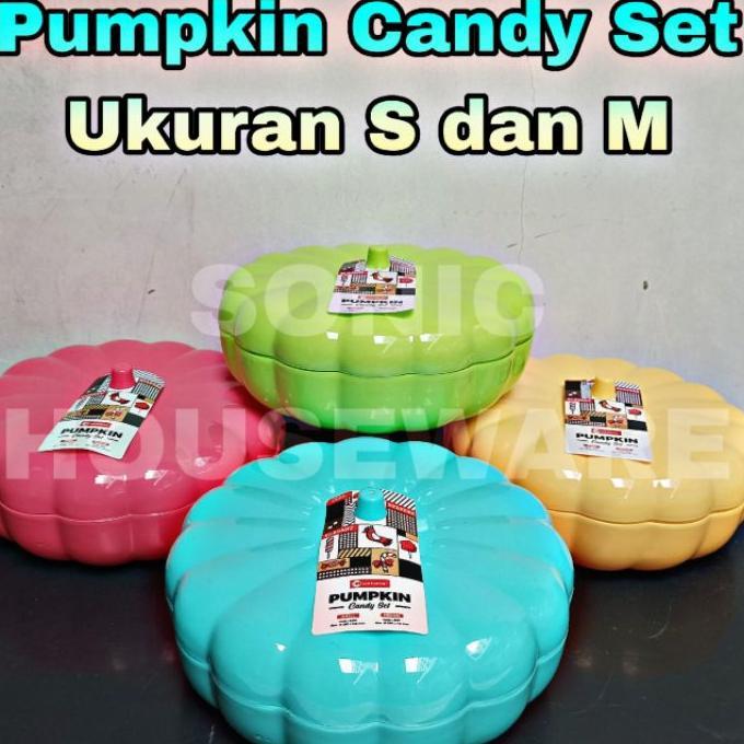 Pumpkin Candy Set Box Pot Lebaran Idul Fitri Ukuran S M Tempat Toples Kotak Wadah Penyimpanan Bentuk