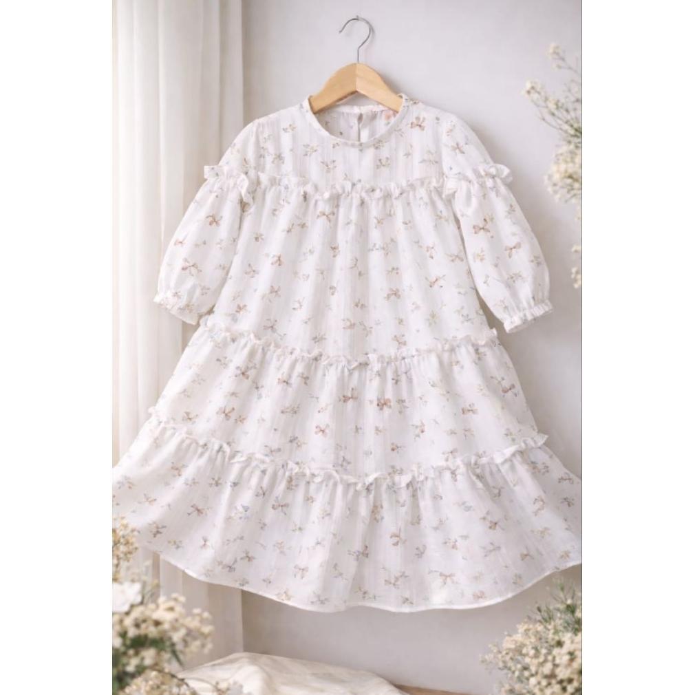 HEMAT ZANNY KIDS-SELENA GAMIS anak perempuan,GAmis Motip anak,Gamis  lebaran, baju anak perempuan,ba