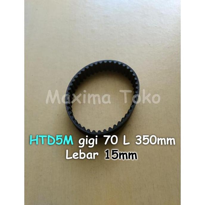 Timing Belt HTD5M gigi 70 L 350 mm Close loop Lebar 15mm HTD 5M 350mm