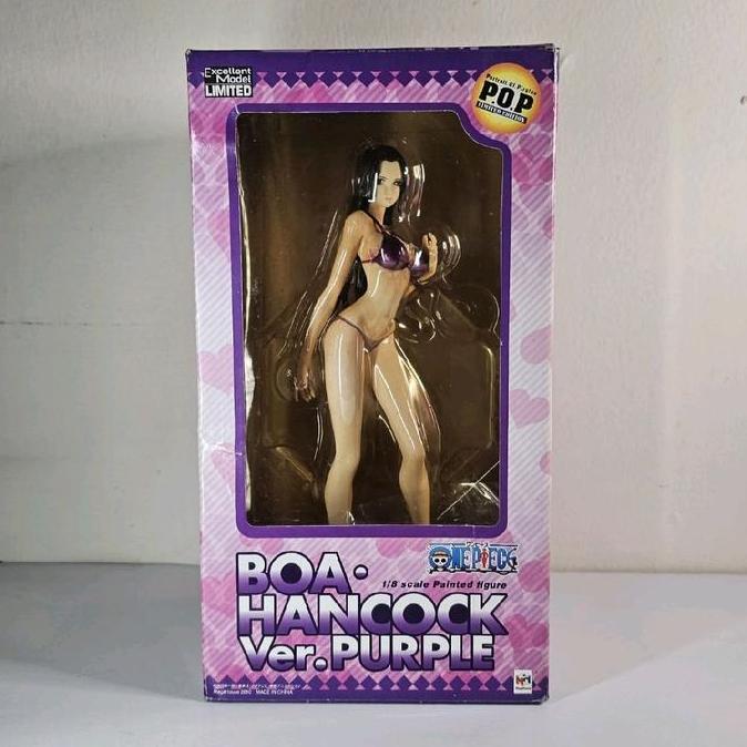 megahouse pop one piece boa hancock ver.purple swimsuit 1/8 pvc figure