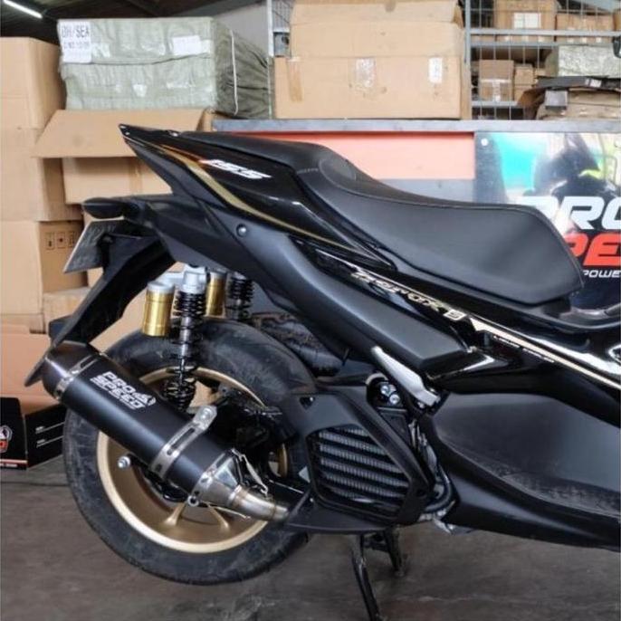 knalpot Prospeed Black CNC / Knalpot Prospeed Aerox , Nmax old / New , PCX , Lexi , ADV , Vario Old 