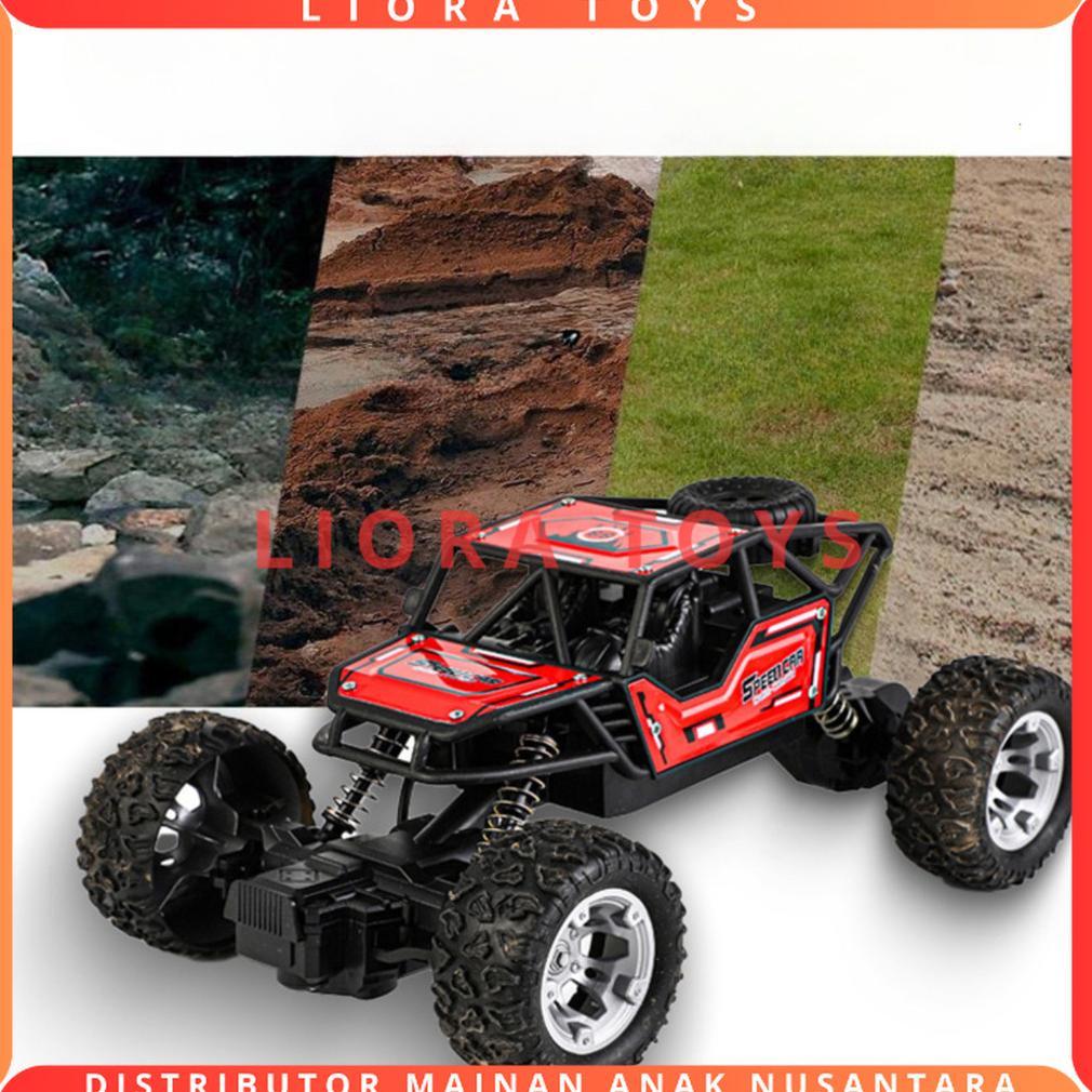 PREMIUM MAINAN ANAK MOBIL REMOTE CONTROL OFFROAD ALLOY CLIMBING CAR RC ROCK CRAWLER BATERAI CAS