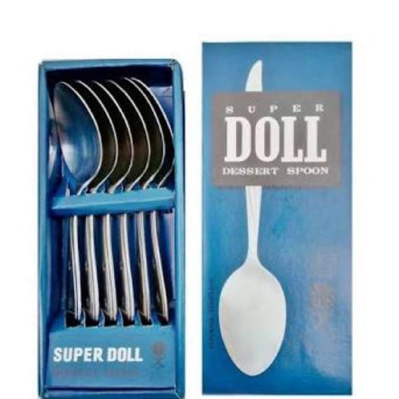 Sendok Makan Doll Original 1 Lusin / 12 Biji- Sendok Doll Sendok Meja