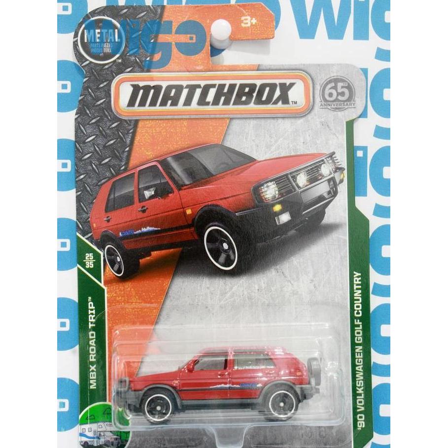 Matchbox  90 Volkswagen VW Golf Country merah Diecast lot D E 2018