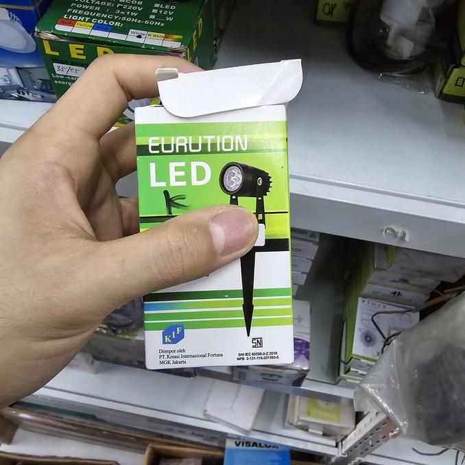 Ready !!! Lampu Taman Sorot LED spotlight 3watt 3w body kecil aluminium Eurution